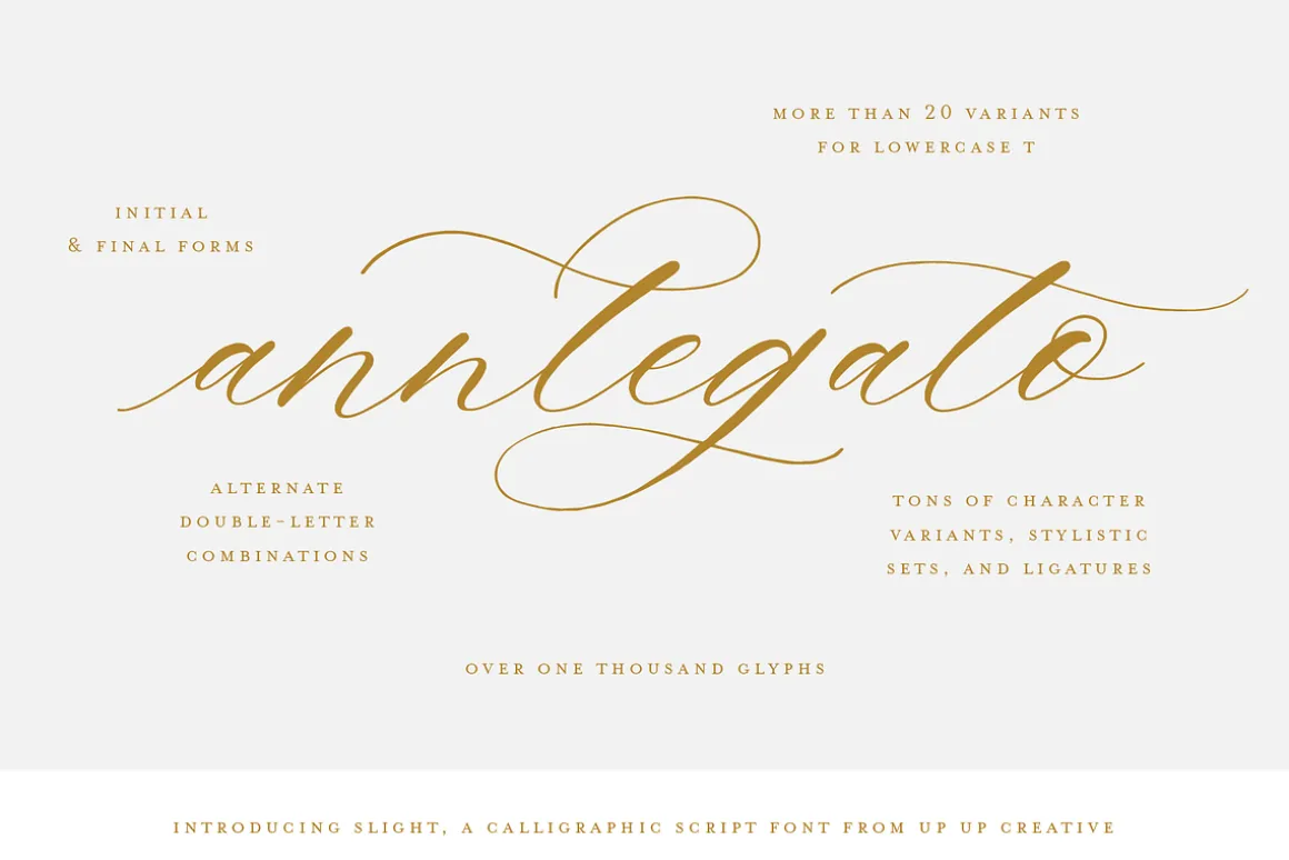 Slight, A Calligraphy Font