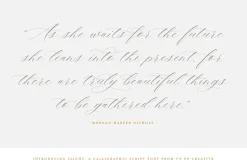 Slight, A Calligraphy Font