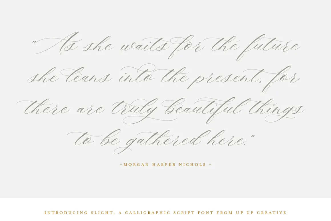 Slight, A Calligraphy Font