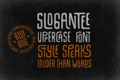 SloganTee Uppercase Font