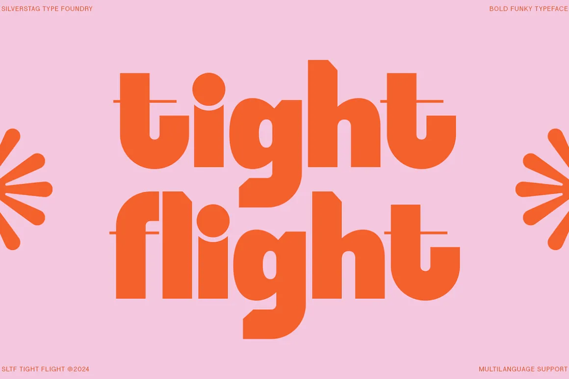 SLTF Tight Flight - Bold Funky Font