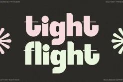 SLTF Tight Flight - Bold Funky Font