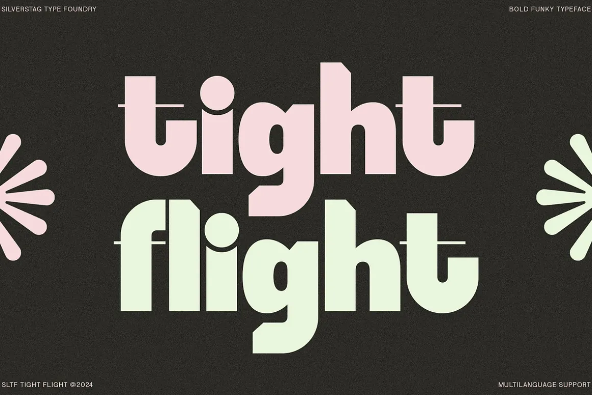 SLTF Tight Flight - Bold Funky Font