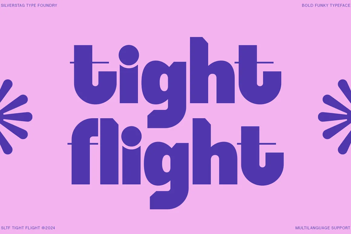 SLTF Tight Flight - Bold Funky Font