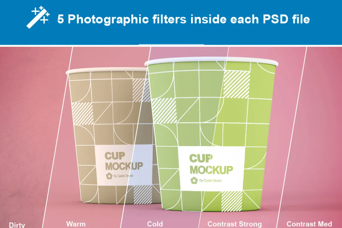 Small Paper Cup Mockup