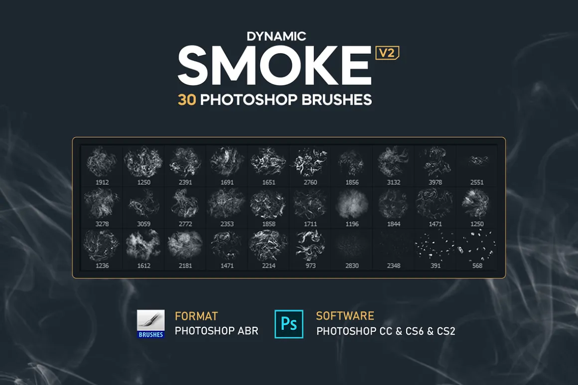 Smoke Photoshop Brushes v2
