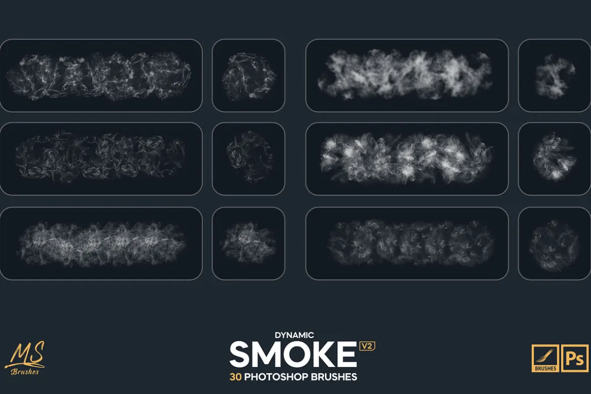 Smoke Photoshop Brushes v2