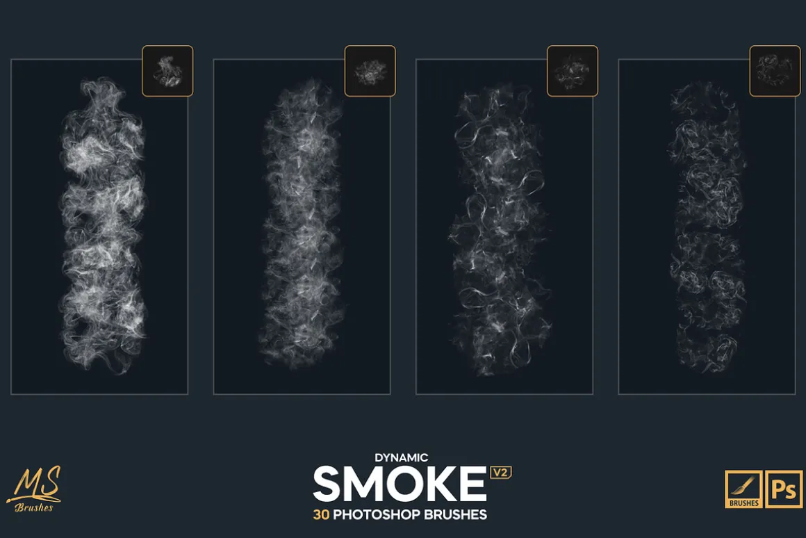 Smoke Photoshop Brushes v2
