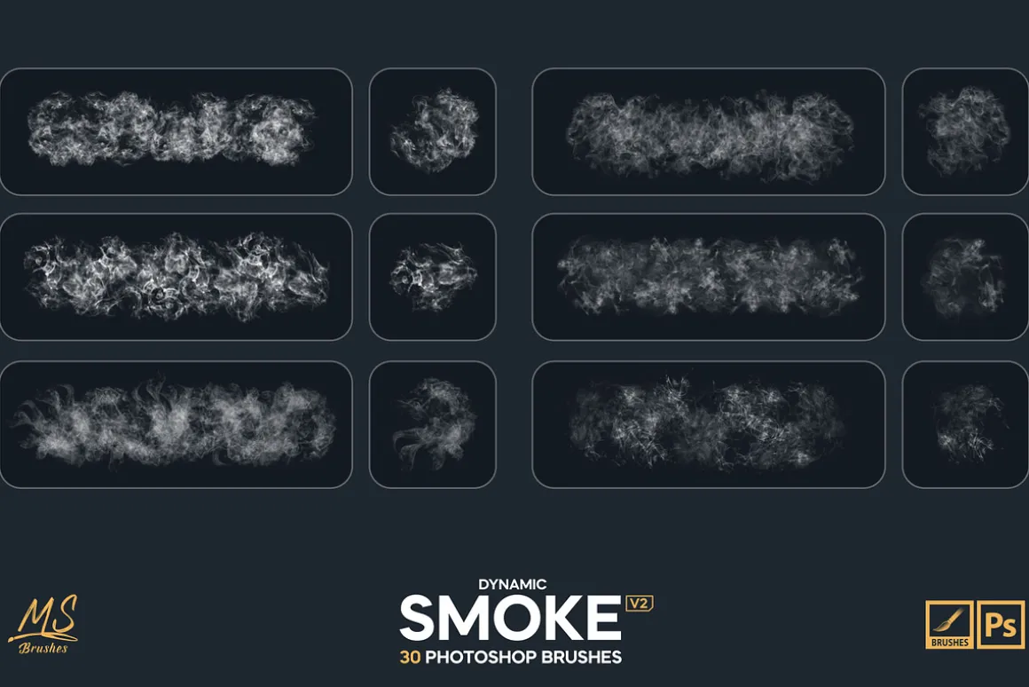 Smoke Photoshop Brushes v2