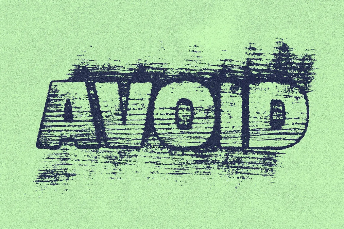 Smudged Print Text Effect