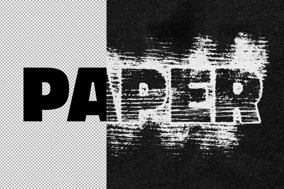 Smudged Print Text Effect