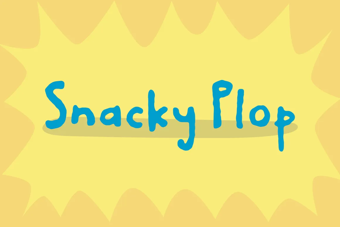 Snacky Plop font