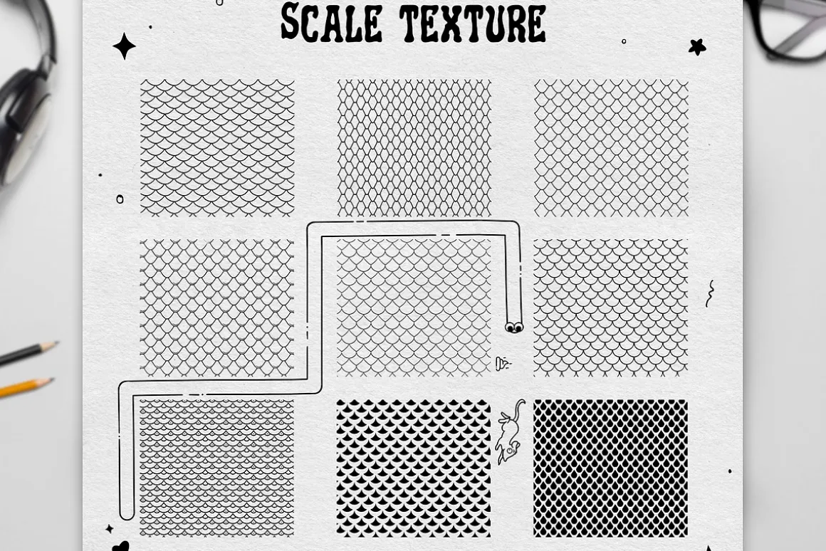 50 Snake Brushes for Procreate