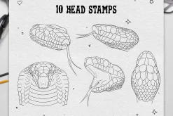 50 Snake Brushes for Procreate