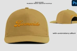 Snapback caps mockup