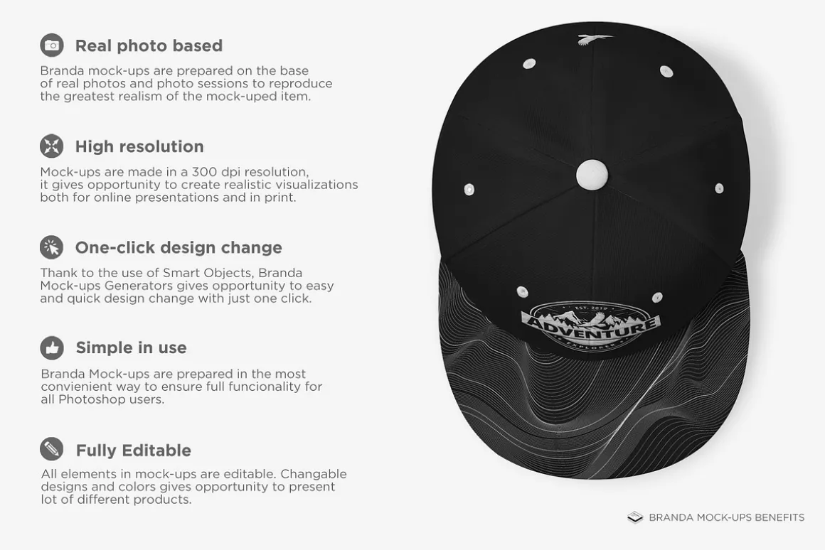 Snapback Hat Mock-up