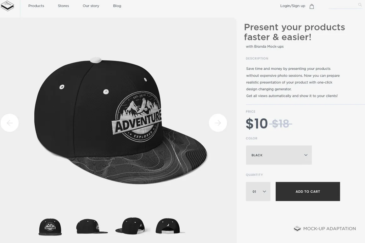 Snapback Hat Mock-up