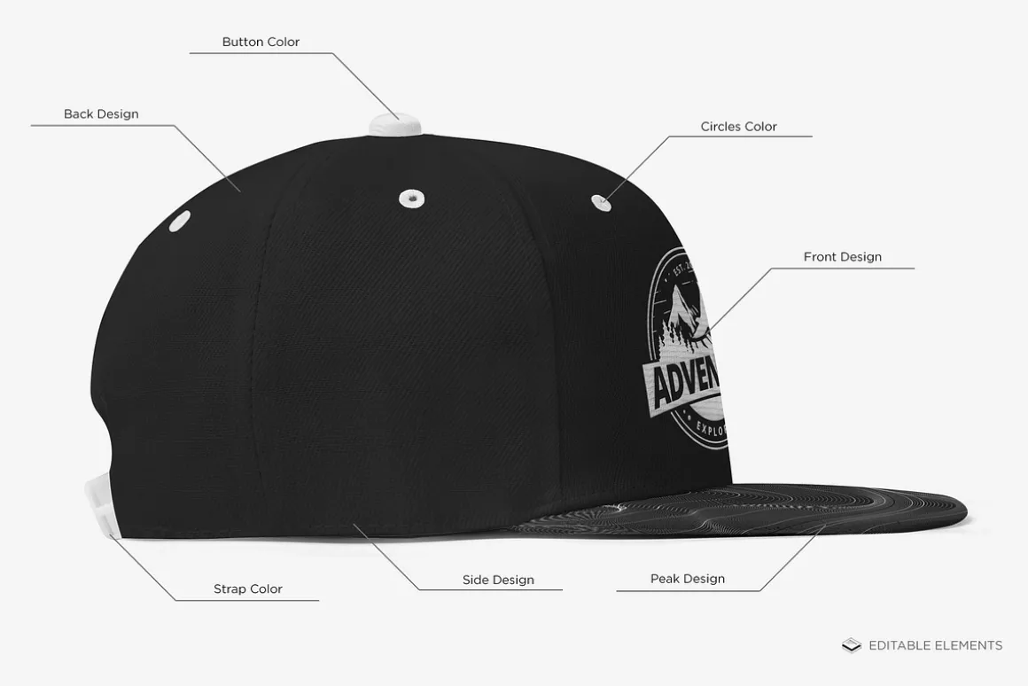 Snapback Hat Mock-up
