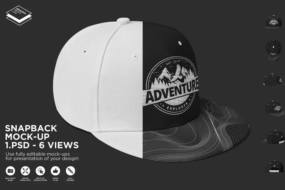 Snapback Hat Mock-up