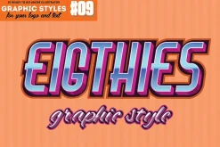 10 80s New Wave Style Text Effect
