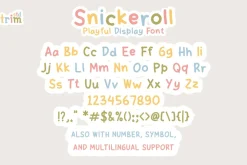 Snickeroll - Playful Sticker Font