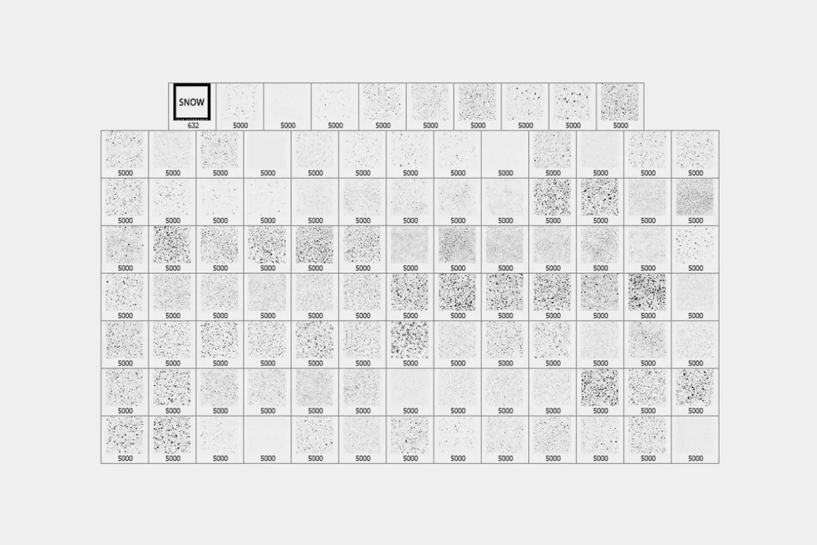 100 Snow Photoshop Brushes