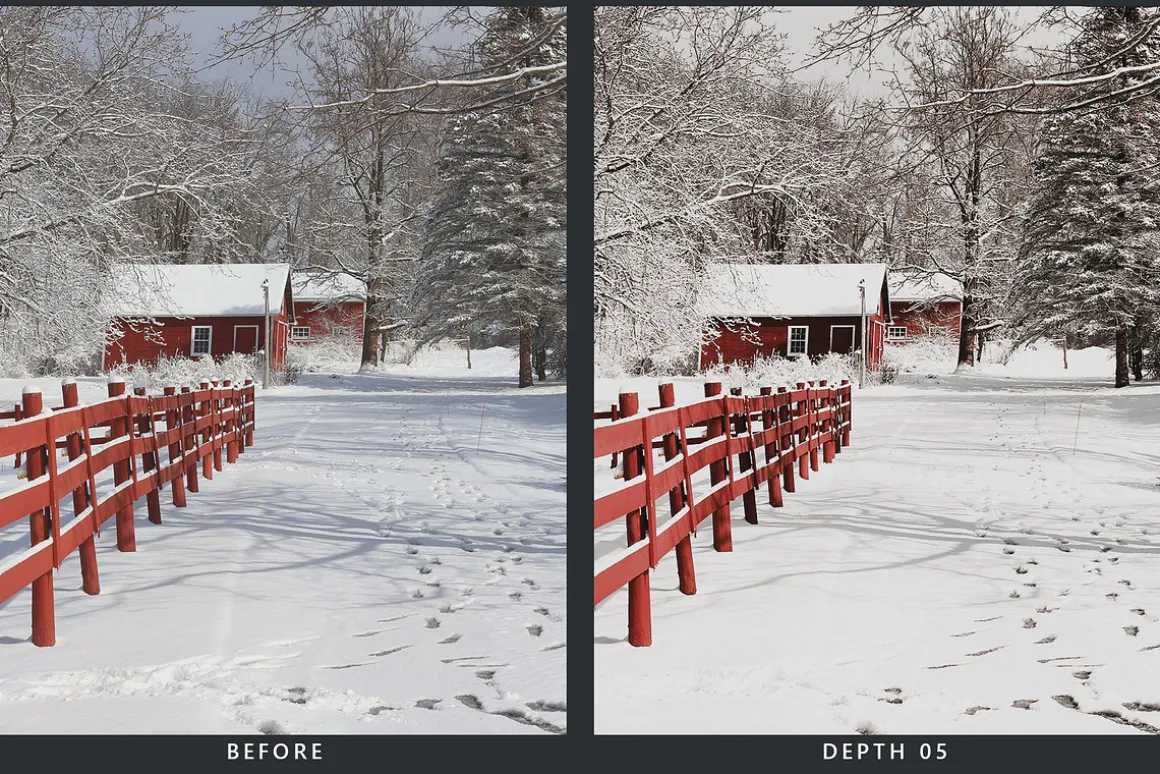 20 Snowscape Lightroom Presets & LUT