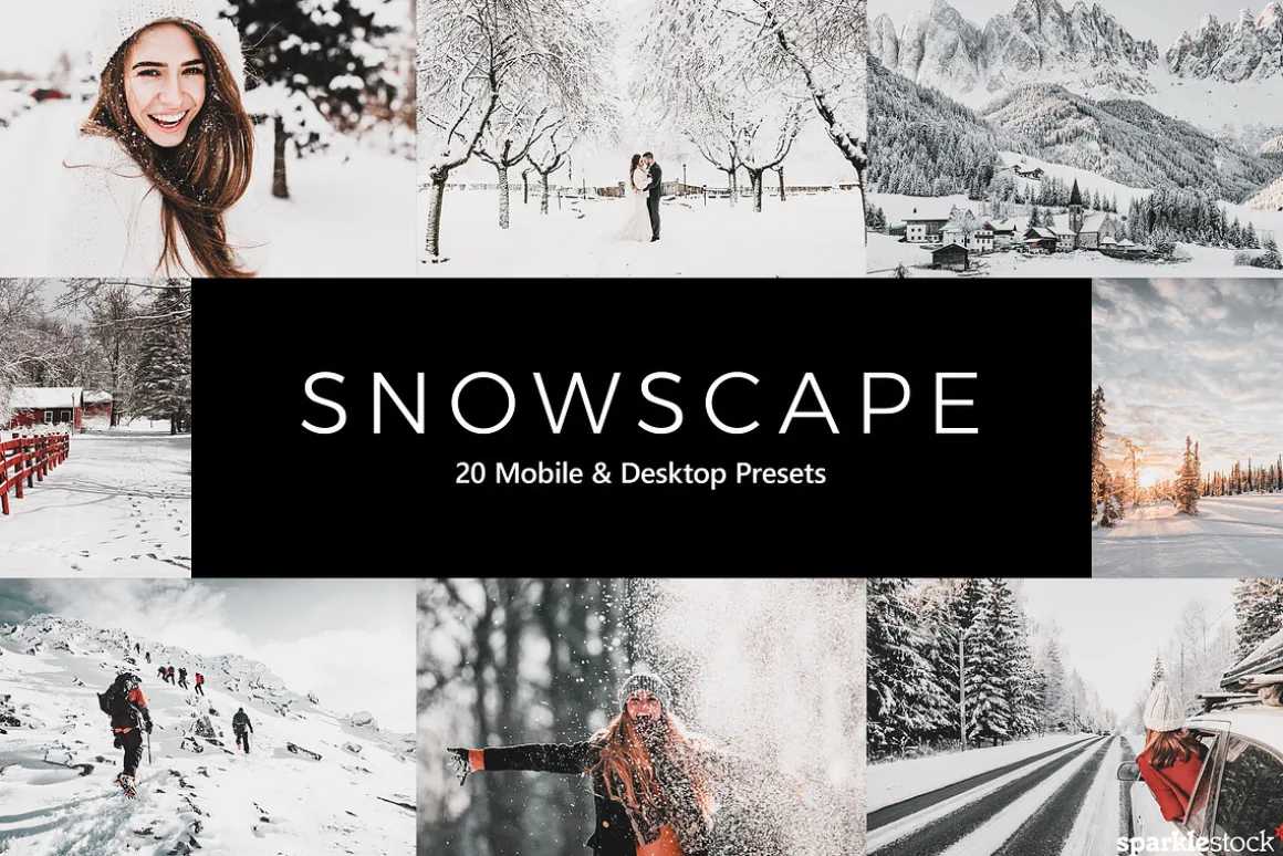 20 Snowscape Lightroom Presets & LUT