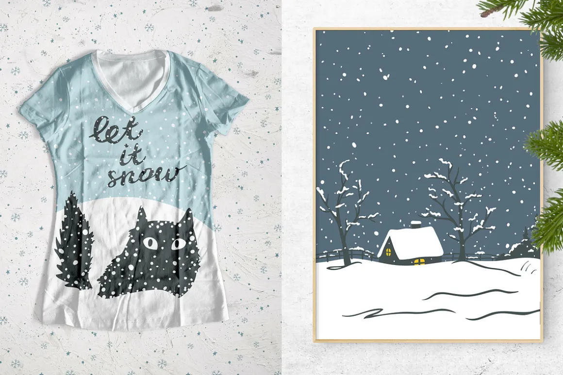 SNOWTIME patterns and illustrations
