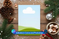 Snowy Winter Page Mockup