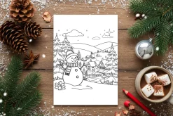 Snowy Winter Page Mockup