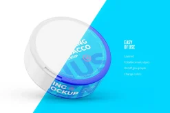 Snus Chewing Tobacco Can Mockup