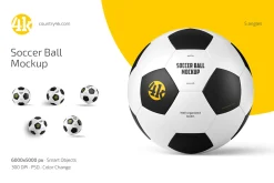Soccer Ball Mockup Set