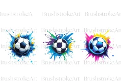 Soccer Ball Splash Clipart, Football