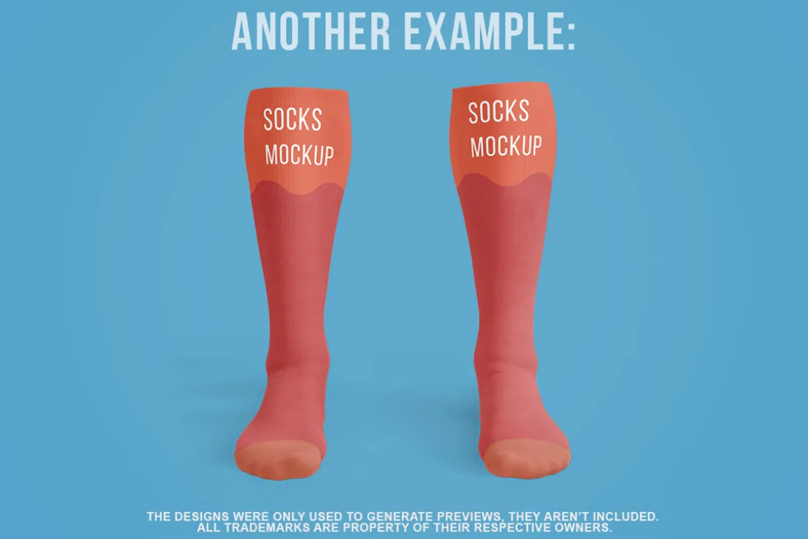 Soccer Socks Mockup PSD