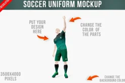 Soccer Uniform Mockup PSD