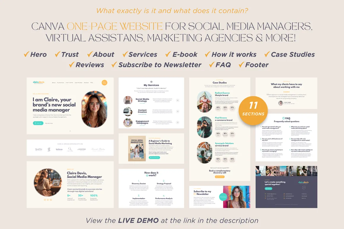 Social Media Manager Canva Website