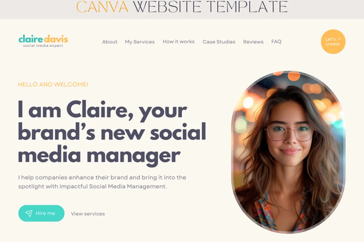 Social Media Manager Canva Website