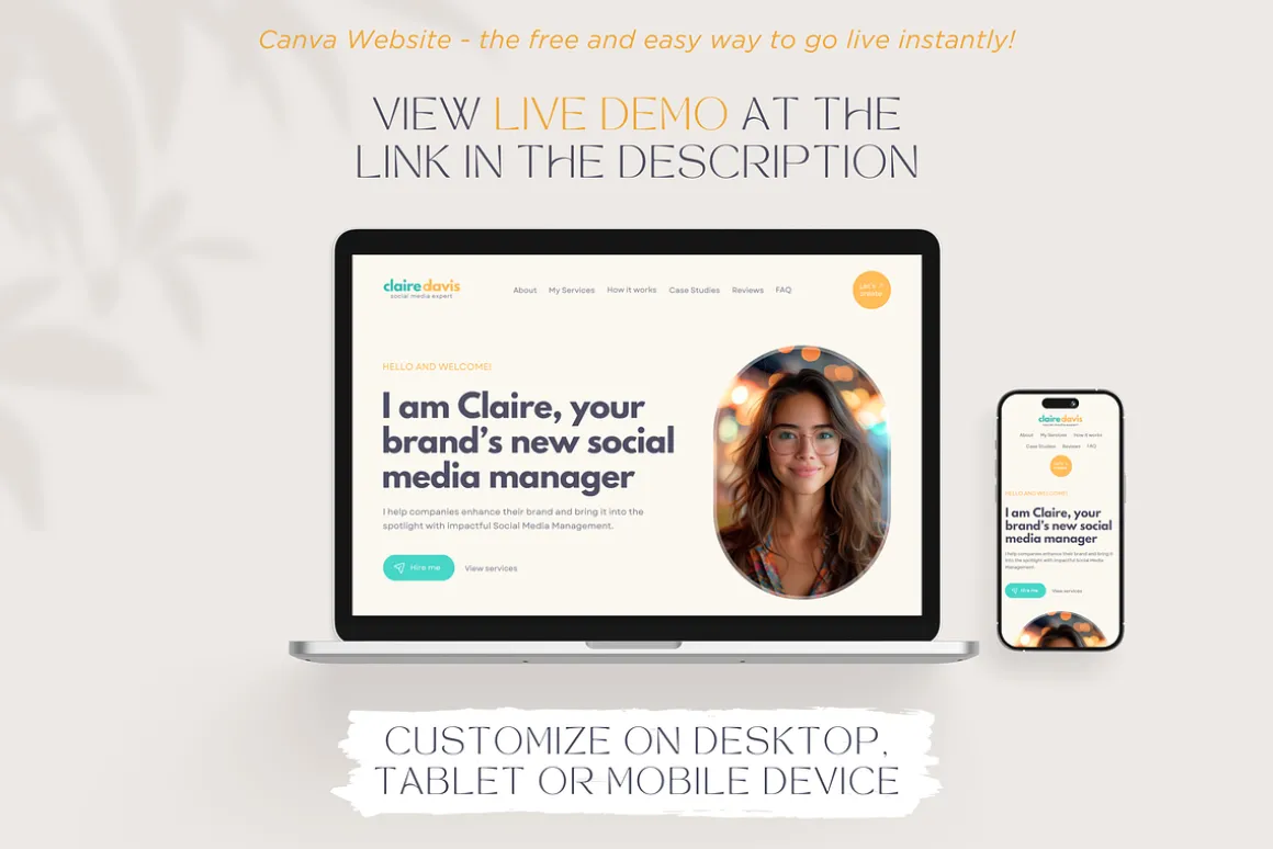 Social Media Manager Canva Website