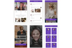 Social Media Mobile App UI Kit (PSD)
