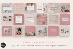 100 Social Media Post Templates