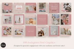 100 Social Media Post Templates
