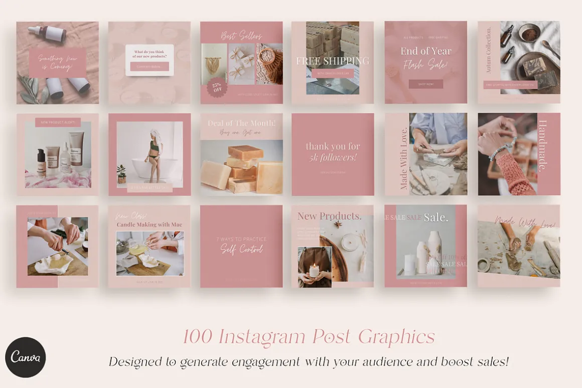 100 Social Media Post Templates