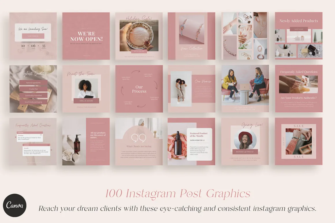 100 Social Media Post Templates
