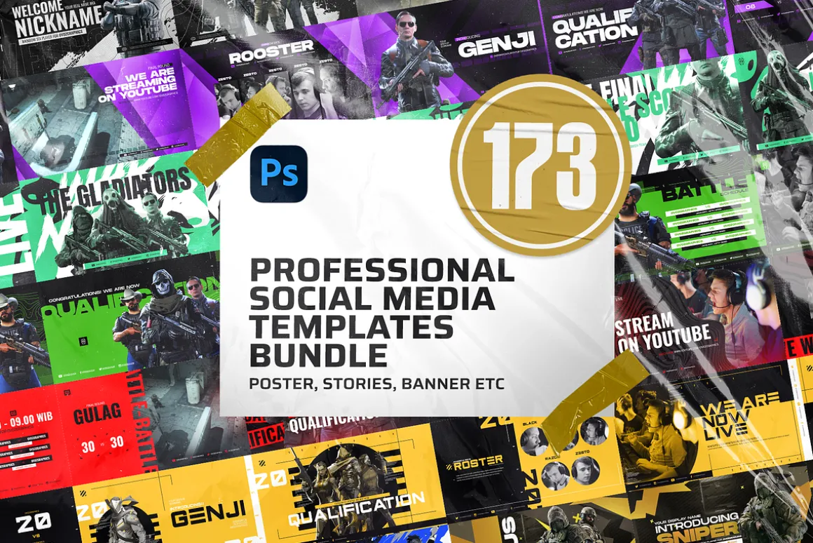 173 Social Media Template Bundle