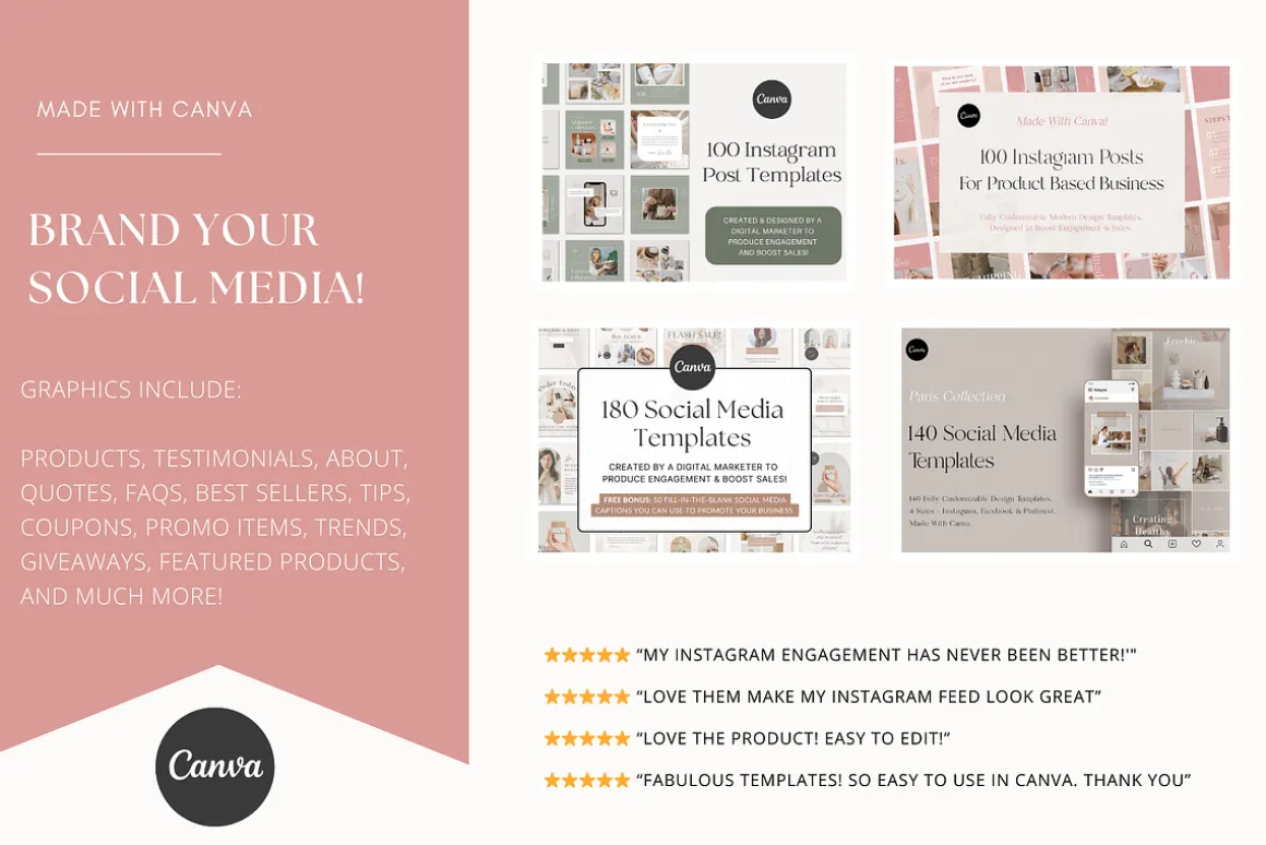 520 Social Media Templates Bundle