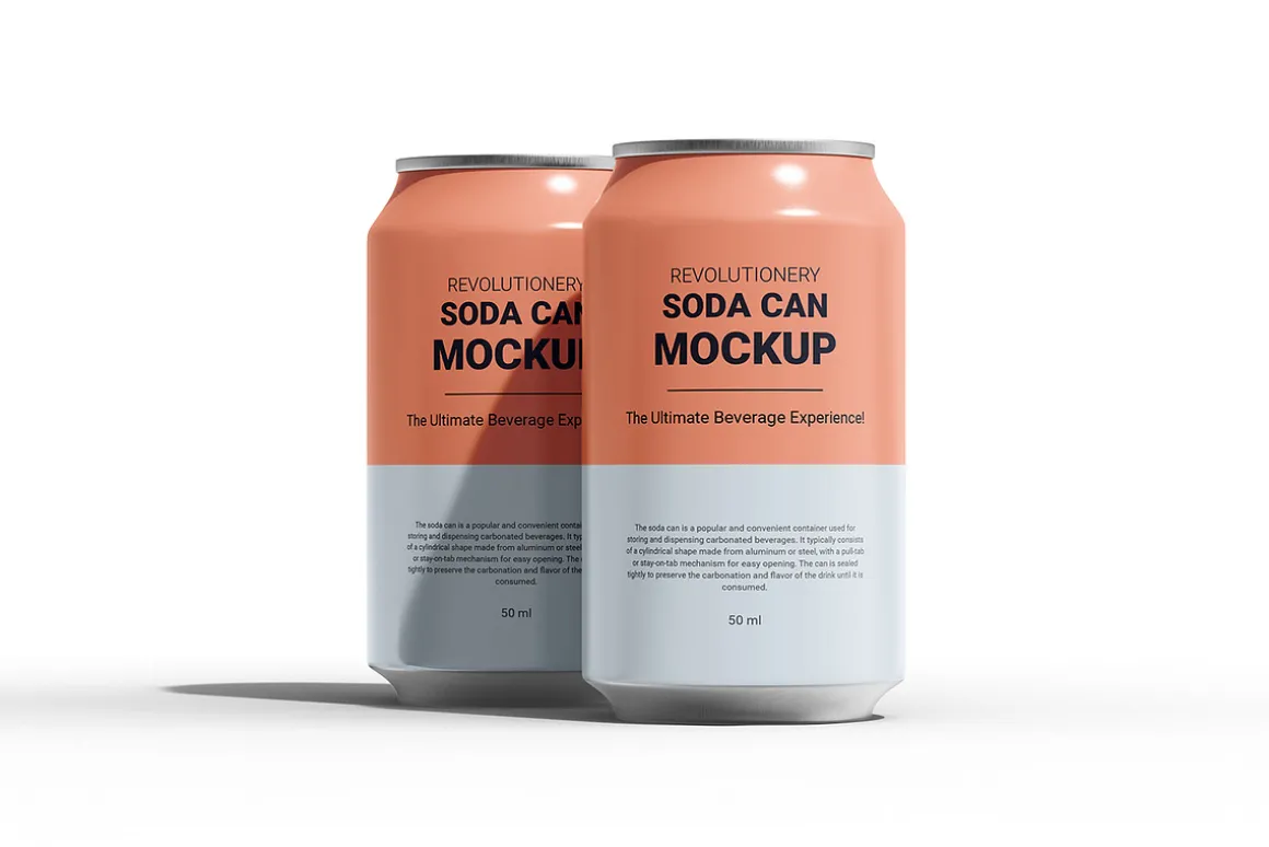 Soda Can Mockup - Beverage , drink
