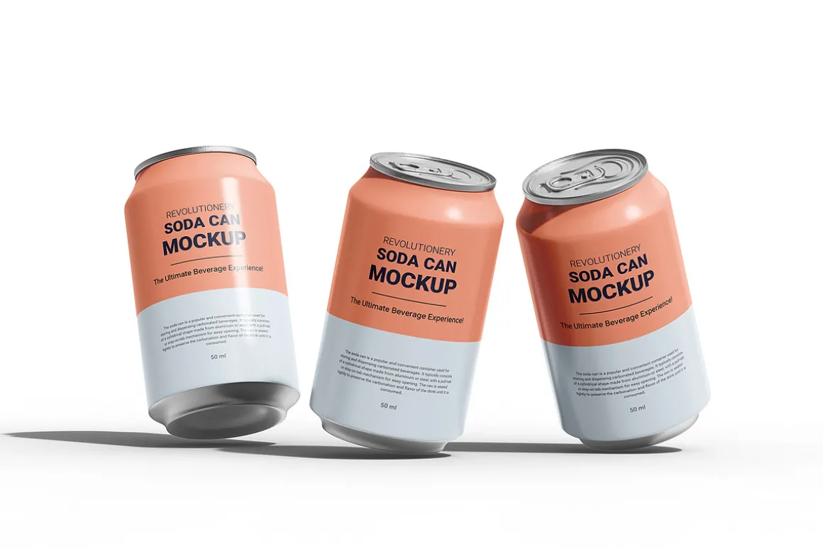 Soda Can Mockup - Beverage , drink