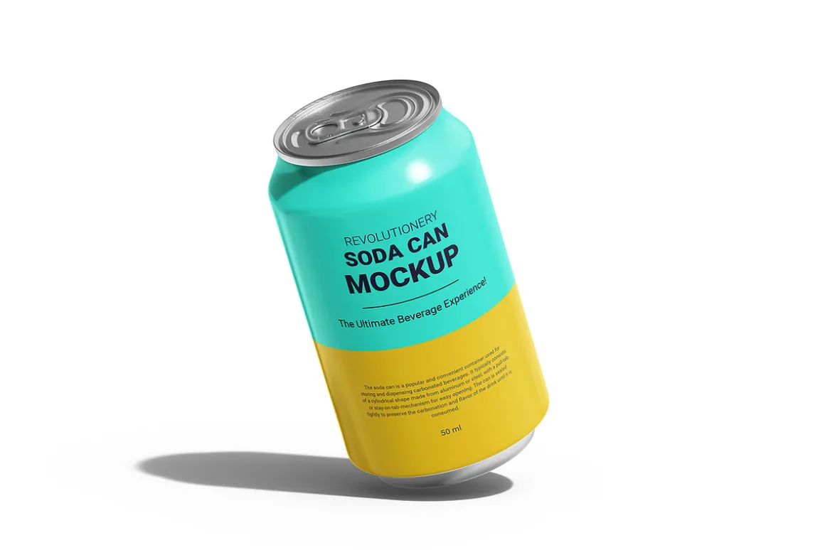 Soda Can Mockup - Beverage , drink