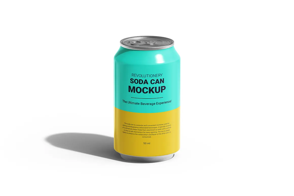 Soda Can Mockup - Beverage , drink